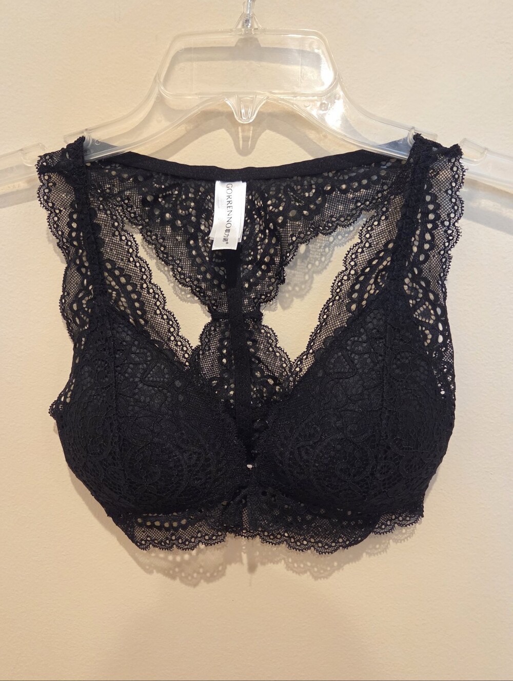 Front-close Racerback Lace Bra - Picture 3 of 9